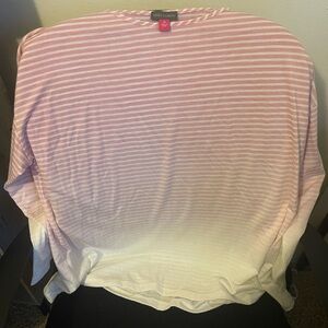 Vince Camuto Pink and White Gradient Top